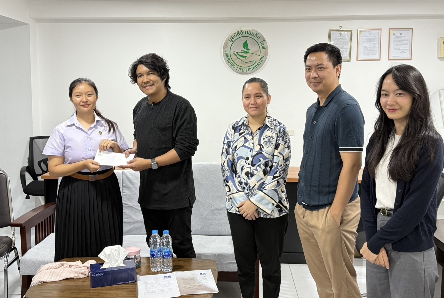 Students receiving grants from the Emerging Life Foundation